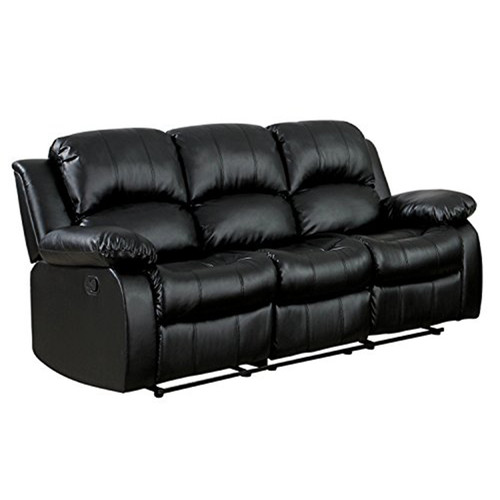 Black three seater - black,