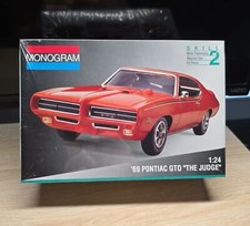 Monogram '69 Pontiac GTO The Judge Vintage 1994 1:24 Model Kit #2443 Brand new
