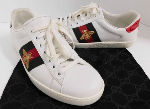Gucci ace white leather - leather, green