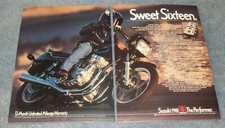 1981 Suzuki GS-750E Vintage 2pg Motorcycle Ad "Sweet Sixteen"