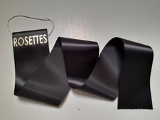 Rosette display holder ribbon black 1m length 
