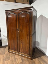 Oriental Style Two Door Mahogany Wardrobe