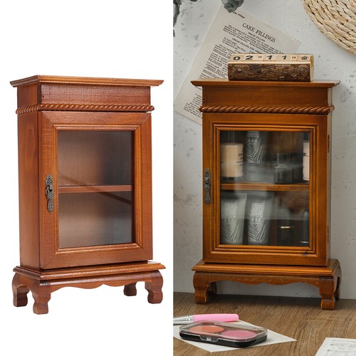 Rustic wooden display cabinet - display,
