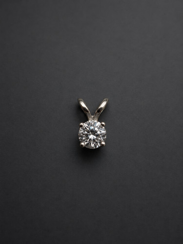 14k white gold diamond simple - gold,