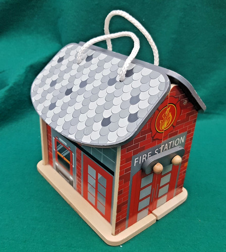 Little town wooden fire - little,