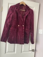 Trouser Suit Velvet Textured