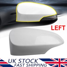 For Toyota Yaris 2012-2020 Door Wing Mirror Cover Cap White Left Passenger Side