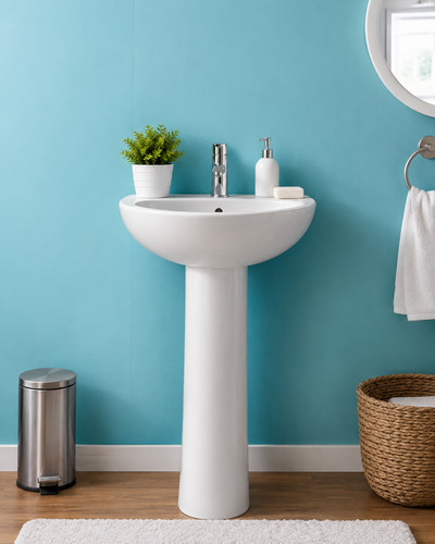 Blue quartz pvc - blue, shower