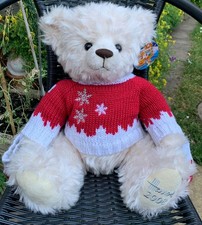 Rare Version 1 of the Harrods 2008 Christmas / Xmas Teddy Bear - named Elliot