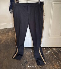 Scotch & Soda Souvenir size m ( 10) black trousers with gold and red stripe