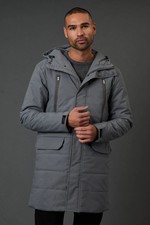 Burton Dark Grey Parka Mens