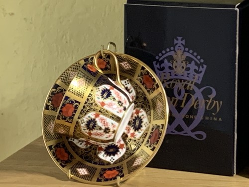 Boxed royal crown derby imari - crown,