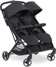 Hauck Swift X Duo Twin Double Buggy Pushchair with Raincover - Black