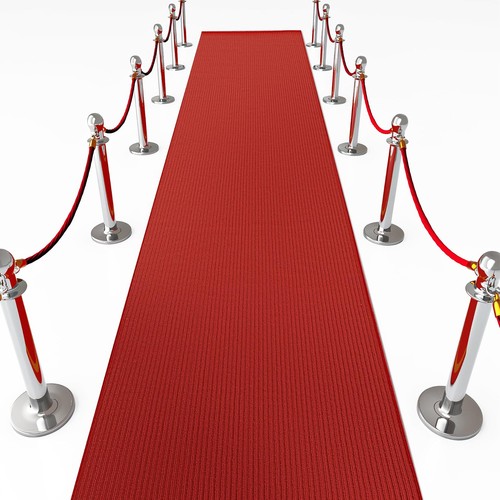 Hollywood carpet runner red - carpet,