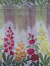 vintage 1960 material, floral