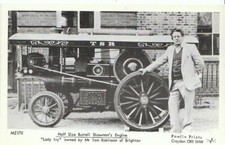 Steam Engine Postcard - Half Size Burrell Showman's Engine, Brighton  U136