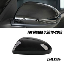 For Mazda 3 2010-2013  Black Left Driver Side Mirror Replaced Housing Cover Cap