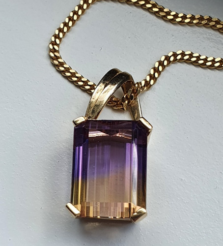 10ct yellow gold 16x12mm - gold,