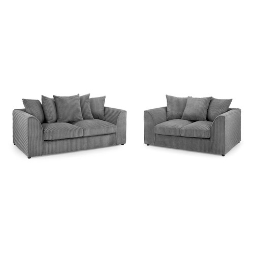 Corner sofa suite - sofa, black