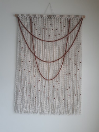 Macrame beaded wall - beaded,