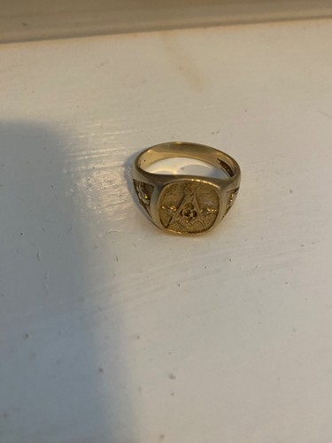 9crt gold masonic ring