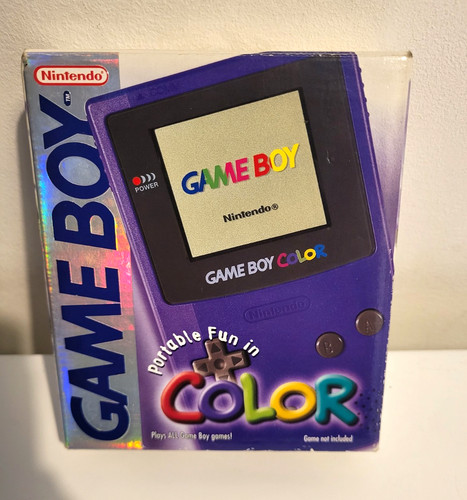 Nintendo game boy color - color, purple