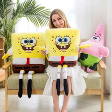 Kawaii SpongeBob & Patrick Plush Toy Soft Stuffed Doll Pillow Cushion