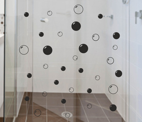 32x bathroom bubbles stickers - 32x,