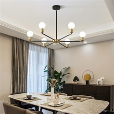 Adjustable Sputnik 6 Way Chandelier Vintage Pendant Light Retro LED Ceiling Lamp