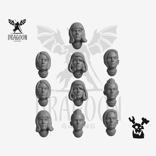 War sisters heads - sisters, heads.