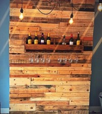10 sqm Reclaimed Pallet Boards - Wood Planks Timber Wall Cladding - Kiln Dried