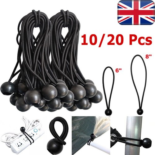 Bungee ball elastic cord black - ball,