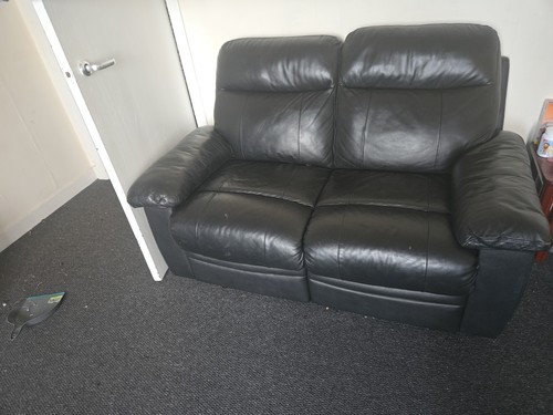 Leather recliner sofa seater - leather,