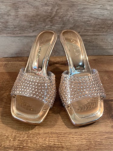 Carvela shimmer gold jewelled - carvela,