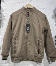 Men's Black Emporio Armani EA7 Lightweight Casual Zip Front Jacket