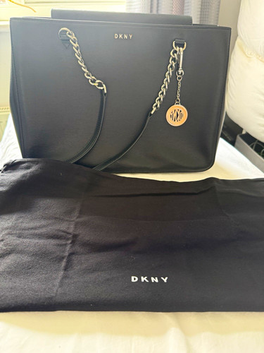 Dkny black genuine leather - black,