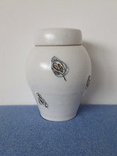Studio pottery ginger jar with