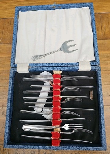 Vintage set silver plated - of, 6