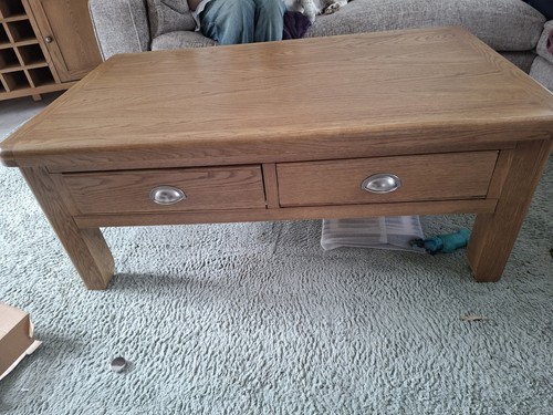 Dfs rustic oak coffee table - dfs,