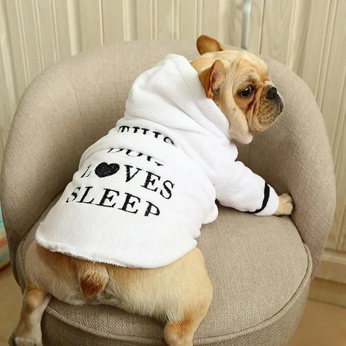 Small dog bathrobe towelling - small,