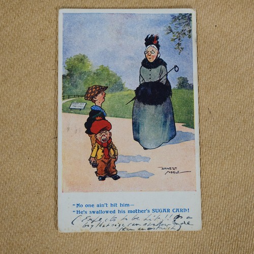 Original vintage postcard - original,