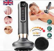 Electric Cupping Therapy Set Suction Cup Body Anti-Cellulite Scraping Massage UK