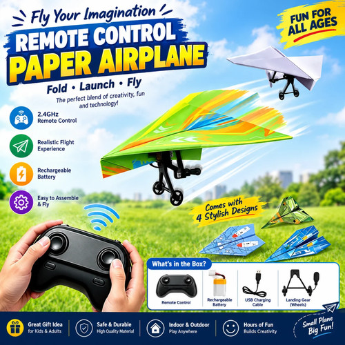 Diy paper airplane - diy, rc