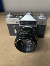 Zenit-E 35mm Vintage Camera with Helios 44-2 58mm Lens - Not fully tested - USSR