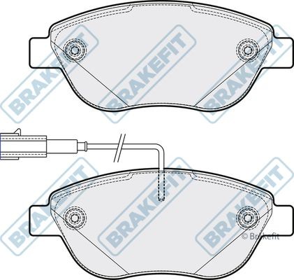 Apec front brake pad - apec, set