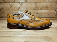 LOAKE - Ashby - Mens Tan Brogues Shoes - SIZE 9