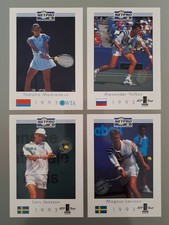 4 Tennis Trading Cards 1993 NetPro ATP WTA Tour w/ Magnus Larsson, Lars Jonsson