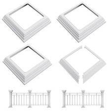 4 Pack 4x4 Vinyl Fence Post