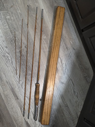Antique bamboo fly rod parts - bamboo, rod/parts