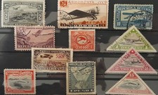 Stamps. Set Of Airplane